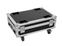 Roadinger Flightcase 4x AKKU BAR-6 Glow QCL Flex QuickDMX with c