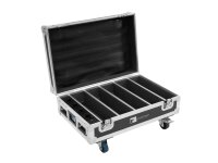 Roadinger Flightcase 4x AKKU BAR-6 Glow QCL Flex QuickDMX with c