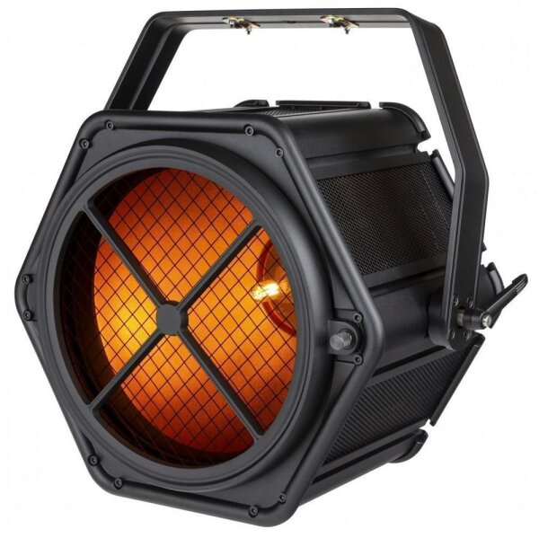 Briteq BT-Retro, 575 Watt Halogen + 168 Watt RGB-LED, Gold-Reflektor