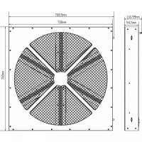 Briteq BT-LEDRotor, LED-Effekt-Lüfter, 720 LEDs, 6x 5 Sektionen, 70x70cm