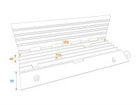 Eurolite Cablebridge 5 Channels 900x500x50mm