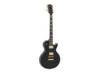 Dimavery LP-530 E-Guitar, black/gold