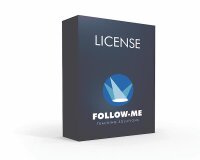 Follow-Me 3D Full, Verfolgersoftware, Multiple Targets & Movinglights, Merge mit Lichtstellpult, 3D Bühneneinmessung, für Mac