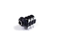 Head phone mounting socket 6.3 mm 6-pin plastic PEQ-2150