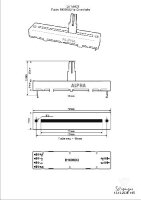 Fader 100KBx2 45mm für Crossfader