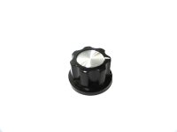 Button (potentiometer) TRM-202MK3 black inside silver...