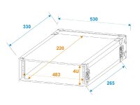 Roadinger Rack Profi 4U 25cm