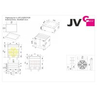 JV-Case BT-LEDRotor Case für 4x Briteq BT-LEDRotor