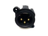 Panel plug XLR (Socket) straight pins