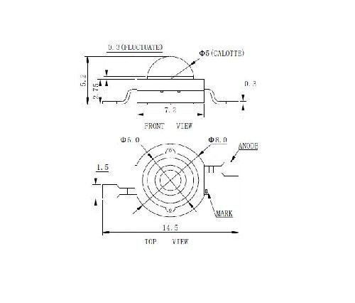 LED 1W UV LED BAR-27 (TX-P1B140-002)