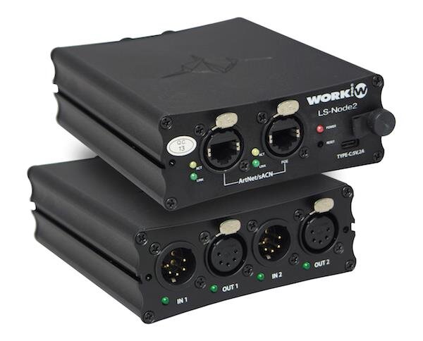 LightShark LS-Node2, ArtNet, sACN, DMX 512-A (RDM) Konverter, bidirektional