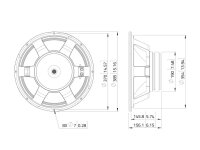 Lavoce WXF15.350 15" Woofer, Ferrit, Alukorb