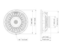 Lavoce WAN103.01 10" Woofer, Neodym, Alukorb