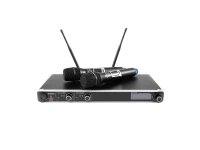 Omnitronic UHF-302 2-Channel Wireless Mic System...