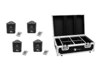 Eurolite Set 4x AKKU TL-3 TCL QuickDMX + Case mit...