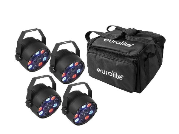 Eurolite Set 4x LED PARty Spot + Soft-Bag