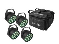 Eurolite Set 4x LED PARty TCL Spot + Soft-Bag