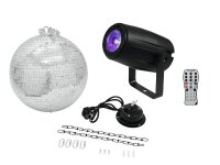 Eurolite Set Spiegelkugel 30cm mit Motor + LED PST-5 QCL...