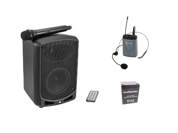 Omnitronic Set WAMS-65BT + Bodypack transmitter incl headset + B