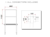 Guil TMQ-01/440 Bühnengeländer 88cm...