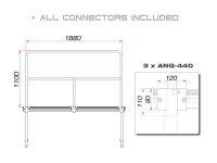 Guil TMQ-02/440 Stage Rail 188 cm (Aluminium Version)