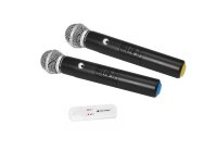 Omnitronic UWM-2HH USB Wireless Mic Set with two Handheld...