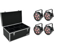 Eurolite Set 4x LED SLS-6 TCL Spot + Case TDV-1