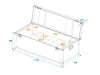 Roadinger Flightcase 1x LED SL-600