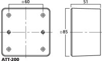 Monacor ATT-200, AP-Gehäuse