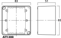 Monacor ATT-300, AP-Gehäuse