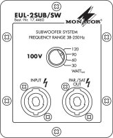 Monacor EUL-2SUB/SW, Subwoofer in 100-V-Technik