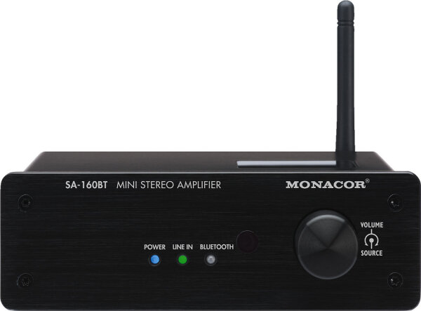 Monacor SA-160BT, Mini-Stereo-Verstärker, 2 x 30 W