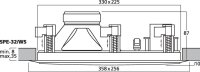 Monacor SPE-32/WS, Hi-Fi-Wand- und Deckenlautsprecher, 8 Ohm