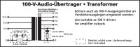 Monacor TR-1005, 100-V-Leistungs-Audio-Transformator, 10 W