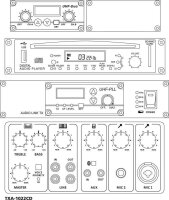 Monacor TXA-1022CD, Transportables High-Power-Verstärkersystem