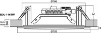 Monacor EDL-116TW, ELA-Deckenlautsprecher, 100 V