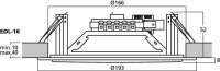 Monacor EDL-16, ELA-Deckenlautsprecher, 15 cm (6")