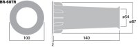 Monacor BR-60TR, Bassreflexrohr SV=26,4 cm2