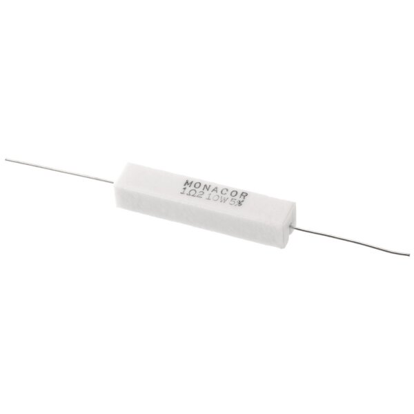 Monacor LSR-12/10, Hochlast-Zementwiderstand, 1,2 Ohm, 10 Watt