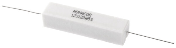 Monacor LSR-120/20, Hochlast-Zementwiderstand, 12 Ohm, 20 Watt
