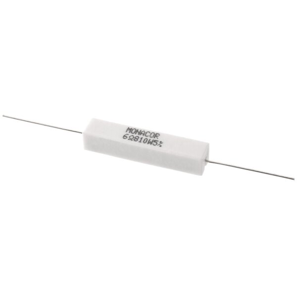 Monacor LSR-68/10, Hochlast-Zementwiderstand, 6,8 Ohm, 10 Watt
