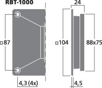 Monacor RBT-1000, Bändchenhochtöner für PA...