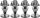 Monacor SPS-10/SC, Lautsprecher-Spike-Set (4er)