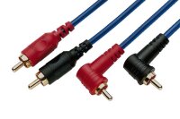 Monacor AC-082/BL, Stereo-Audio-Verbindungskabel, 0,8 m