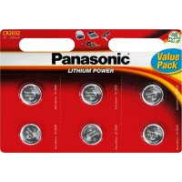 Panasonic CR-2032/6, Lithium-Batterien-Serie