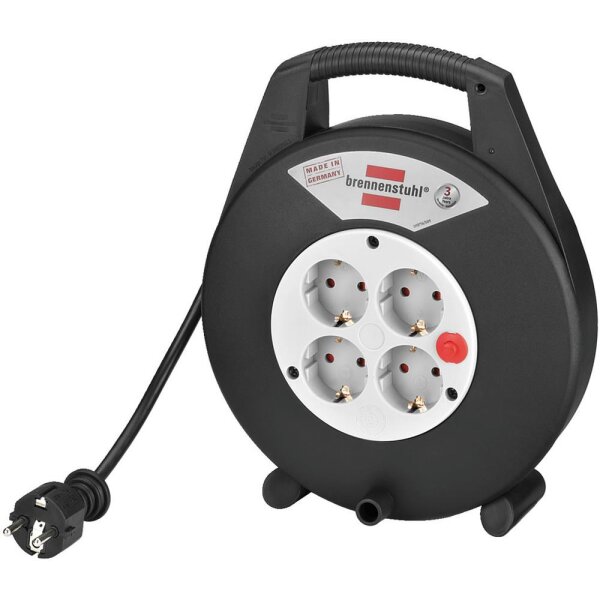 Monacor MCR-10, Kabeltrommel, 10m Netzkabel