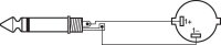 Monacor MSCN-8100/SW, Lautsprecherkabel, 10 m, 2-Pol-NEUTRIK-SPEAKON-Stecker/6,3-mm-Klinkenstecker