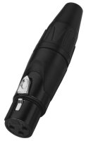 Monacor XLR-823/J/SW, XLR-Kupplung, 3-polig