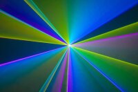 Laserworld Cube 3, 3000mW Laser, akkubetrieben, Bluetooth-APP, DMX, Stand-Alone (Musik), ILDA