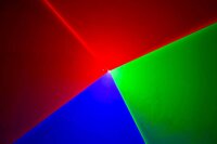 Laserworld Cube 3, 3000mW Laser, akkubetrieben, Bluetooth-APP, DMX, Stand-Alone (Musik), ILDA